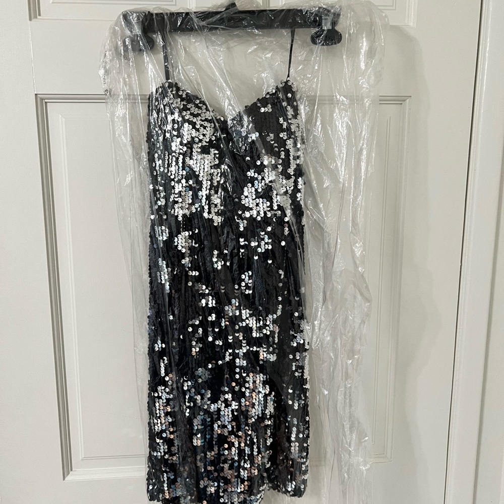 New Black Sequin Mini Dress from Nordstrom